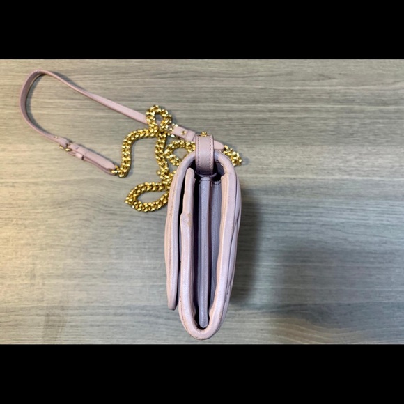 MIU MIU Matelasse Nappa Chain Crossbody Bag - Pink - Picture 5 of 7